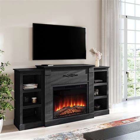 tv stand with fireplace 70 inch|70 inch fireplace entertainment center.